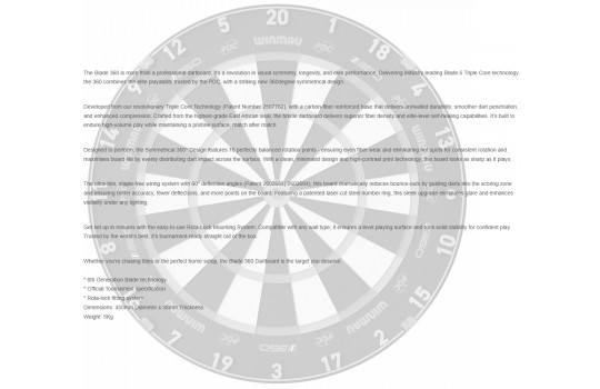 Winmau Blade 360 Triple Core Carbon (Preview 6)