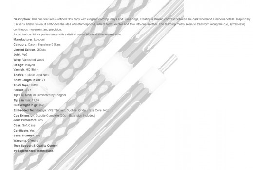 Cue Longoni Maui Luna Nera Vp2 Limited Edition (Preview 6)