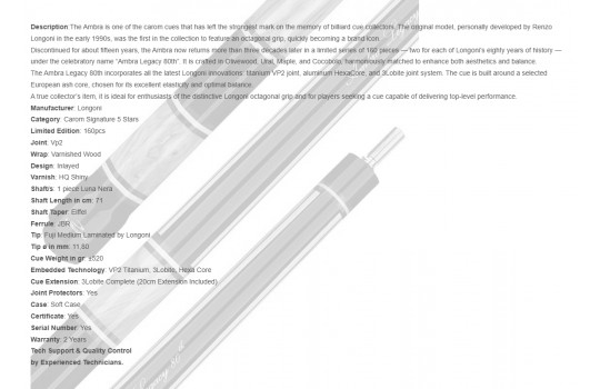 Ambra Legacy 80th Luna Nera Vp2 Limited Edition (Preview 6)