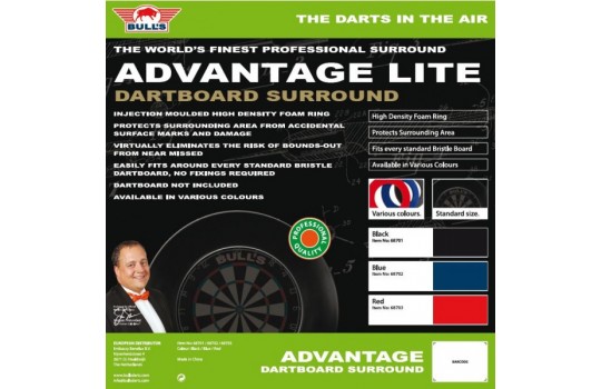 Advantage Lite SURROUND Dartboard - Red 