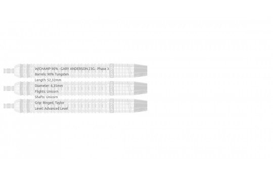 Phase 3 90% TUNGSTEN - GARY ANDERSON 23G