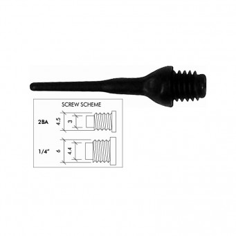 EVO LONG - Black Soft tip points 25mm 50 pcs.