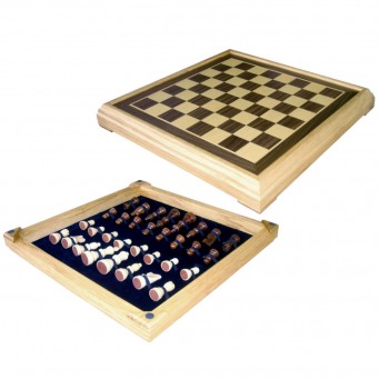 Τάβλι - Σκάκι Ξύλινο με Καπλαμά