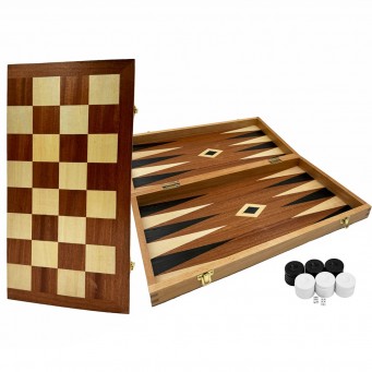Backgammon set Black Deluxe 
