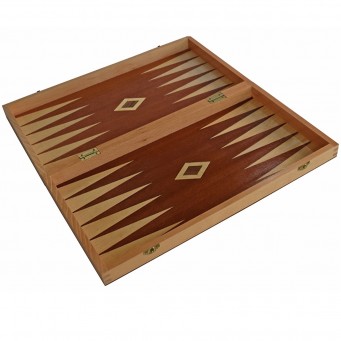 Backgammon Chestnut Deluxe & Side Racks