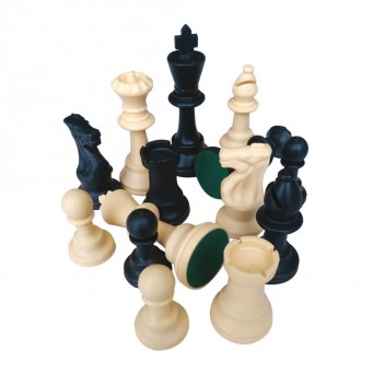 Luxury Σκακιέρα 40x40cm Ξύλινη με Καπλαμά (Καρυδιά-Δρυς)