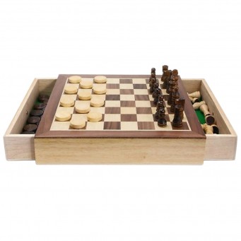 Wooden Chessmen Set 101mm
