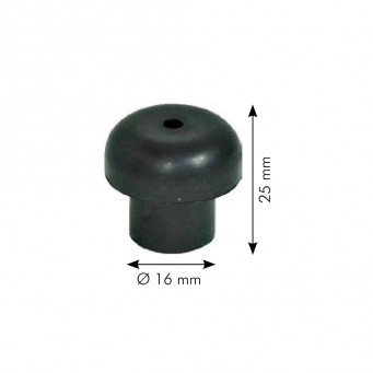 Rubber Bumper Half-Sphere With Canvas