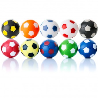 Balls Yellow Soccer 34mm 10 Pcs Set