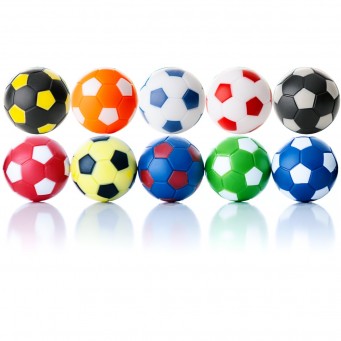 Balls Orange Soccer 33mm 10 Pcs Set