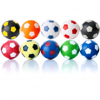 Soccer Balls White/Black 32mm 10 Pcs Set