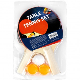 Ρακέτες Σετ και Μπάλες Ping Pong Hobby - 2 Ρακέτες + 3 Orange Μπάλες