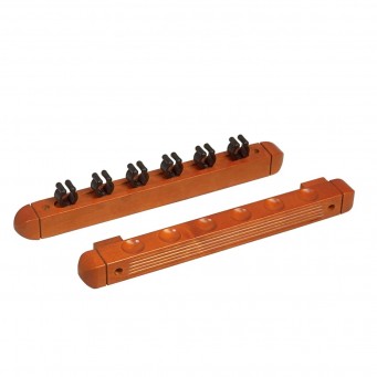 Cue Rack 6 Cues Mahogany+Scorer