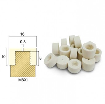 Ferrule Longoni White Pvc For Fiber Shafts