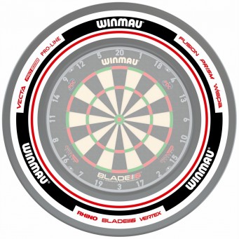 Advance Black Red Dartboard Surround Winmau