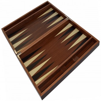 Backgammon Chestnut Deluxe & Side Racks
