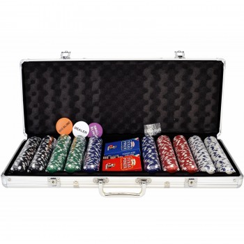 Poker Set 500 Dice Chips 11,5gr + 2 Modiano Decks
