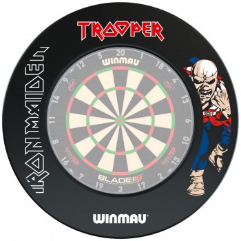 Iron Maiden Trooper Dartboard Surround Winmau Black