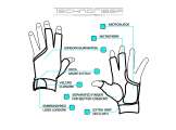 Glove Longoni Black Fire Dx Size XL (Right Hand)