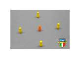 Turned Skittles Fibis 25mm Acrylic Yellow set 5 pcs