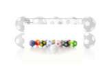Professional Soccer Balls Multicolor 35mm 24gr 10 pcs Set
